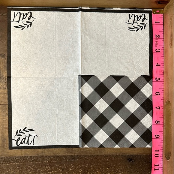 Black and White, Leopard, and Holiday Print Paper Napkins - Picture 3 of 5